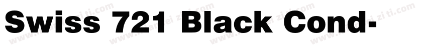 Swiss 721 Black Cond字体转换